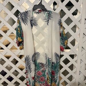 Floral Open Front Kimono